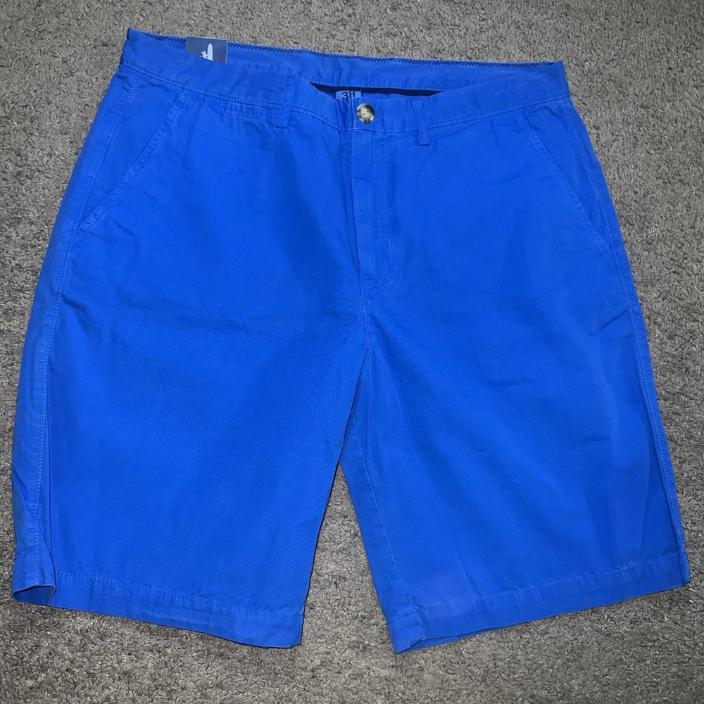 NEW Johnnie-O Cross Country Men's 38 x 8 Golf Shorts Blue Performance Stretch